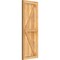 Ekena Millwork Framed Board-n-Batten Shutters w/Z-Bar, Rough Sawn Western Red Cedar, 16 1/8W x 43H, PR RBF06Z16X043RWR - alternate 2